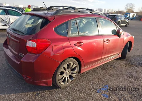 2012 Subaru Impreza 2.0I Sport Premium from USA, damaged, VIN JF1GPAL61CH214605